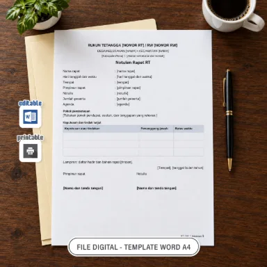 Notulen Rapat RT Word A4