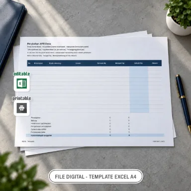 Perubahan APB Desa Excel A4 untuk Administrasi Desa