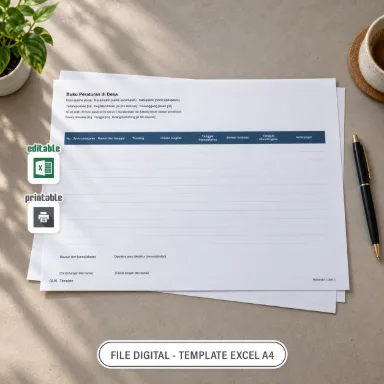 Buku Peraturan di Desa Excel A4 untuk Administrasi Desa