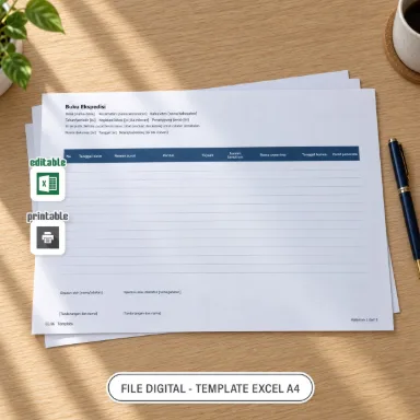 Buku Ekspedisi Excel A4 untuk Administrasi Desa