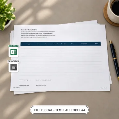 Daftar Hadir Perangkat Desa Excel A4 untuk Administrasi Desa