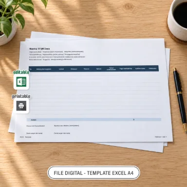 Matriks RPJM Desa Excel A4 untuk Administrasi Desa