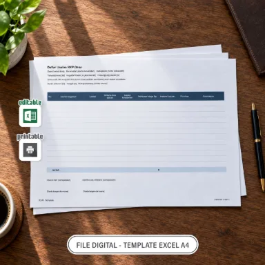 Daftar Usulan RKP Desa Excel A4 untuk Administrasi Desa