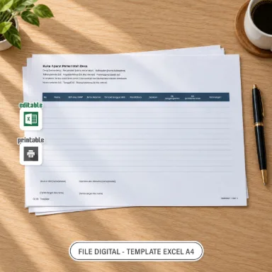 Buku Aparat Pemerintah Desa Excel A4 untuk Administrasi Desa
