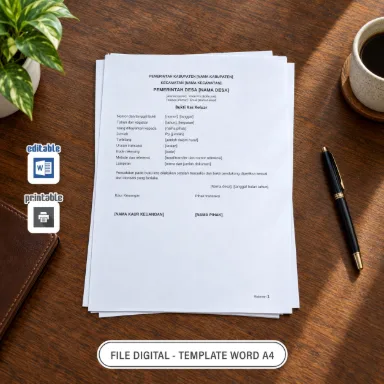 Bukti Kas Keluar Word A4 untuk Administrasi Desa