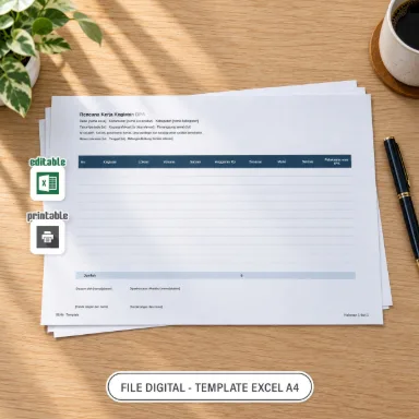 Rencana Kerja Kegiatan DPA Excel A4 untuk Administrasi Desa